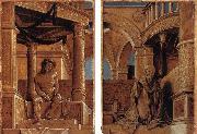 HOLBEIN, Hans the Younger Diptych with Christ and the Mater Dolorosa oil on canvas